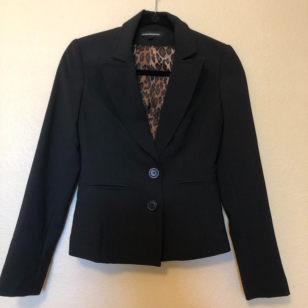 Express Design Studio Vest Suit Jackets Size O Euc - image 1